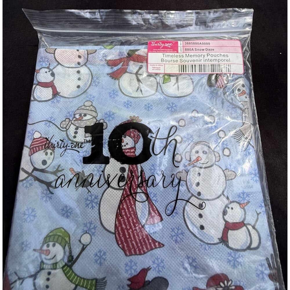Thirty One Timeless Memory Pouches Set Of Two Brand New! C24